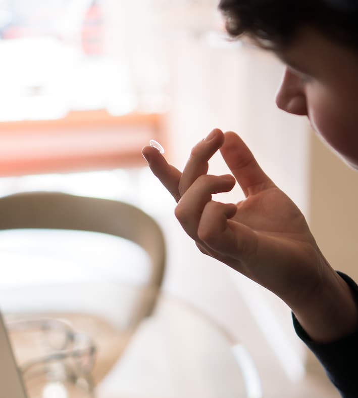 Kontaktlinsenanpassung