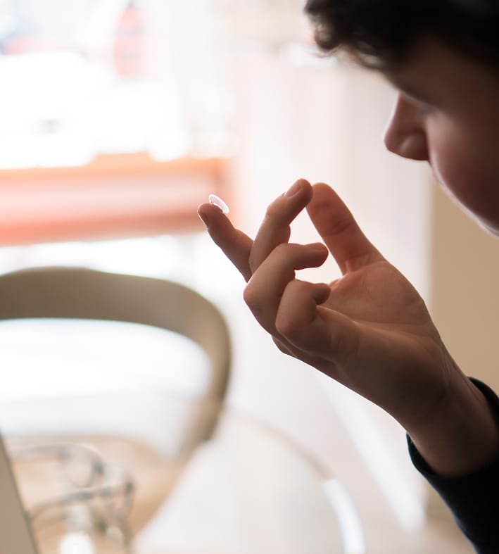 Kontaktlinsenanpassung